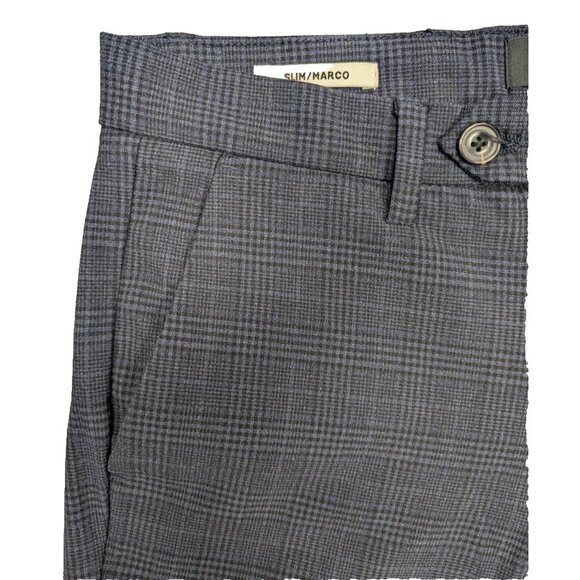 Jack & Jones Slim Fit Dress Pants Marco Bi-Stretch Navy Check Mens Size 30x32 - Picture 4 of 15